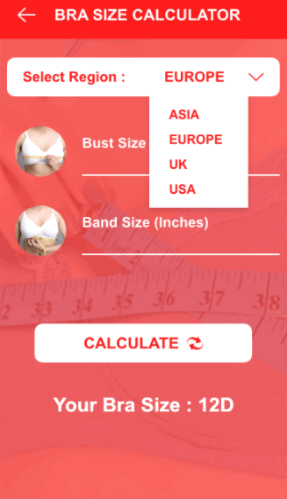 ֳߴ(Bra Size Calculator)