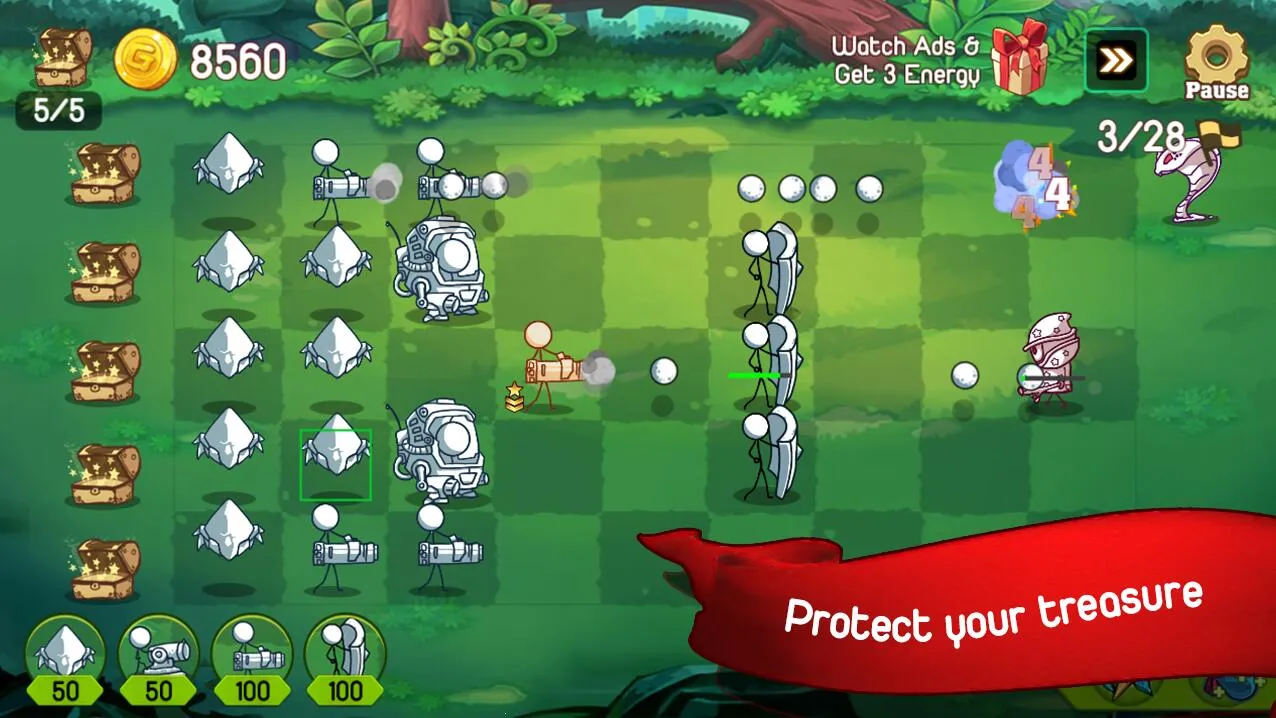 火柴人防御卡通战争(火柴人塔防游戏) 火柴人防御卡通战争(火柴人塔防游戏)